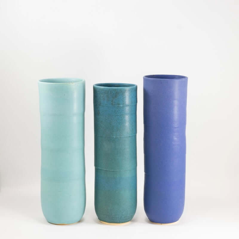 Sea Green Cylinder Vase at PINCH