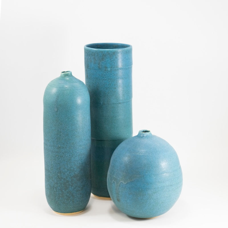 Small Tall Periwinkle Vase from Judy Jackson at Pinch in Northampton, MA