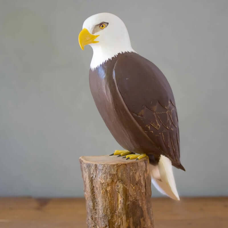 Bald Eagle Wooden Figurine at PINCH