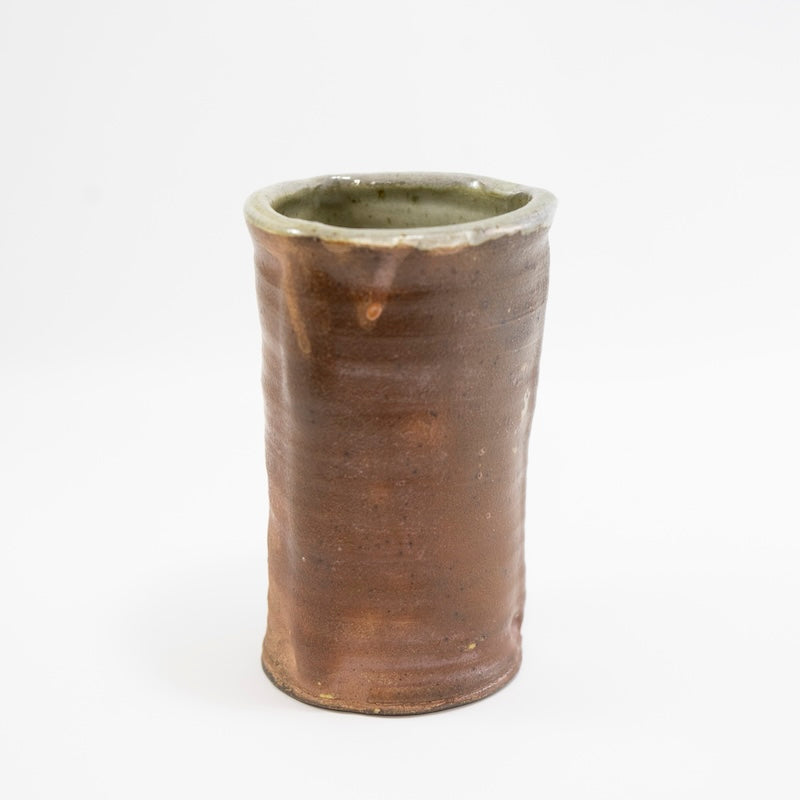 Small Woodfired Vase with Orange from Lucas May Ceramics at Pinch in Northampton, MA