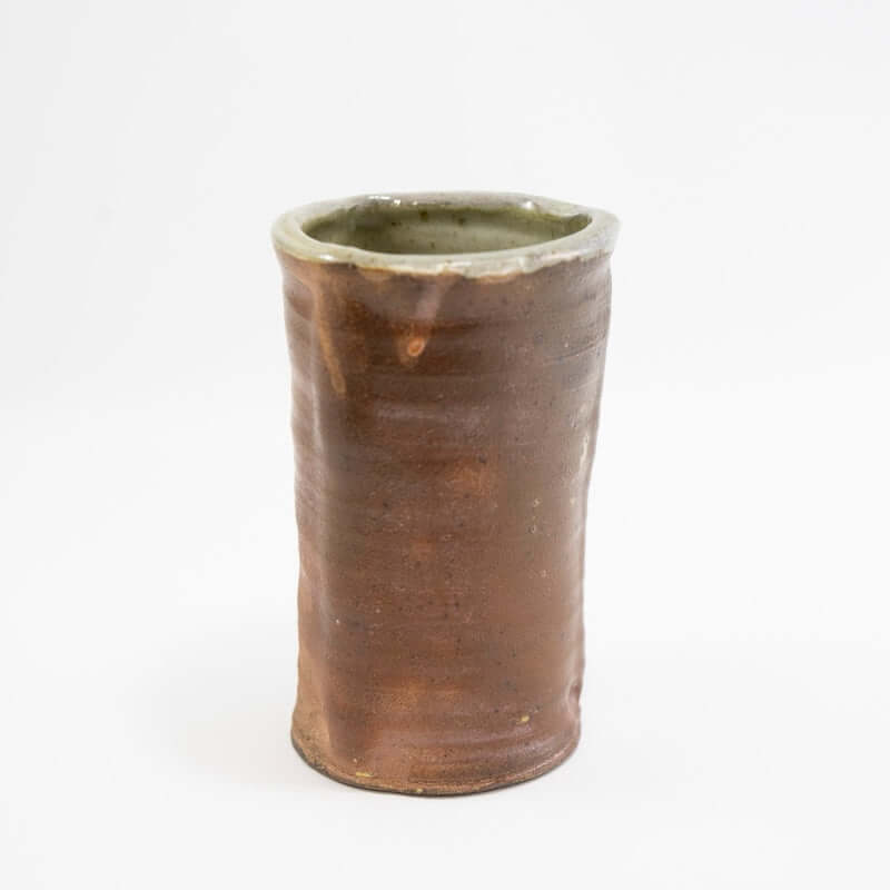 Small Woodfired Vase with Orange from Lucas May Ceramics at Pinch in Northampton, MA