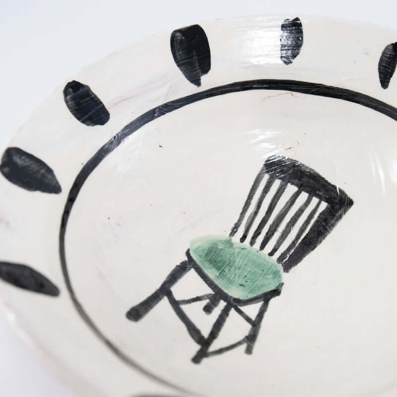 Small Shallow Bowl with Chair at PINCH