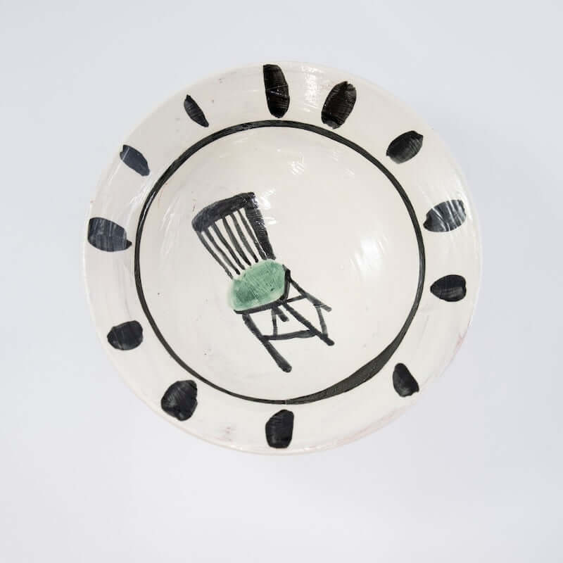 Small Shallow Bowl with Chair at PINCH