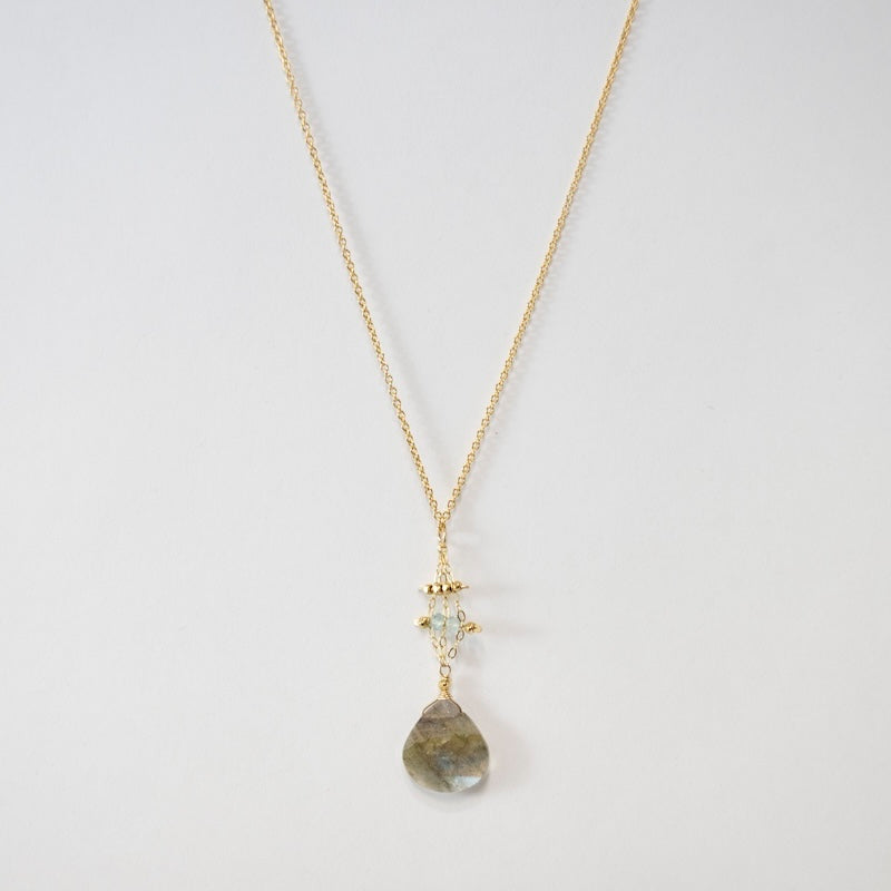 Labradorite Weave Necklace from Hallie's Comet at Pinch in Northampton, MA