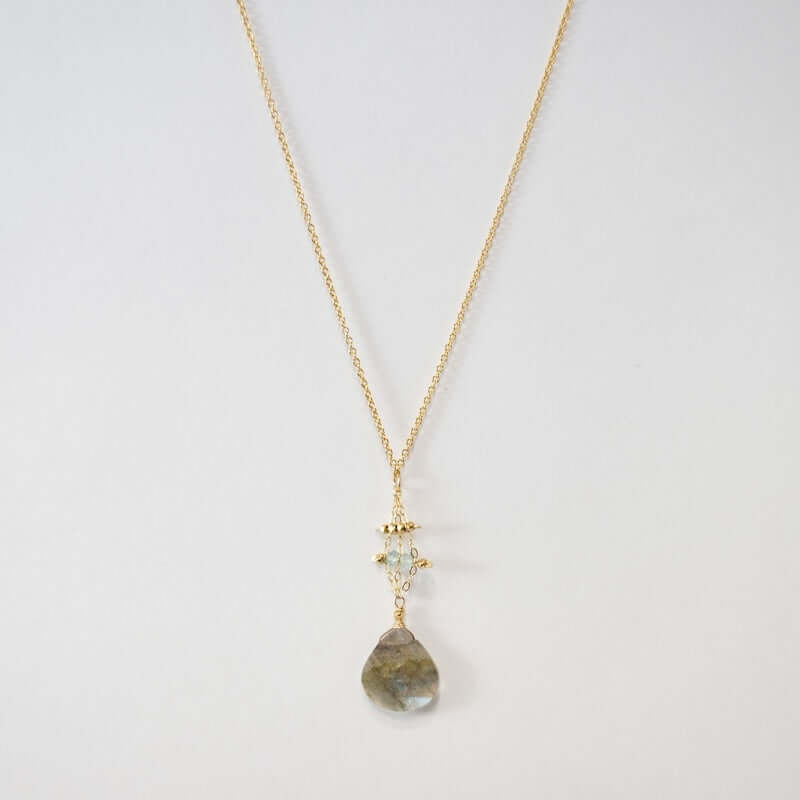 Labradorite Weave Necklace from Hallie's Comet at Pinch in Northampton, MA