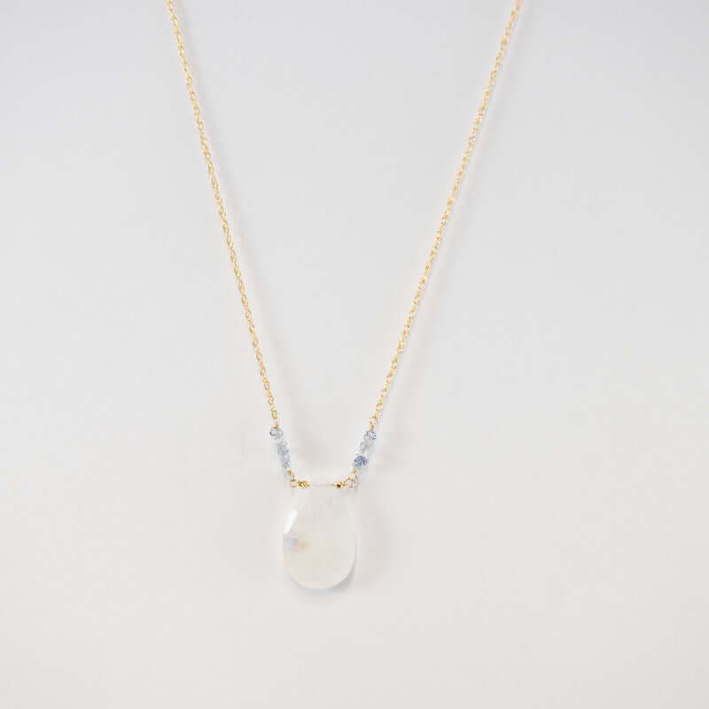Moonstone and Herkimer Necklace from Hallie's Comet at Pinch in Northampton, MA