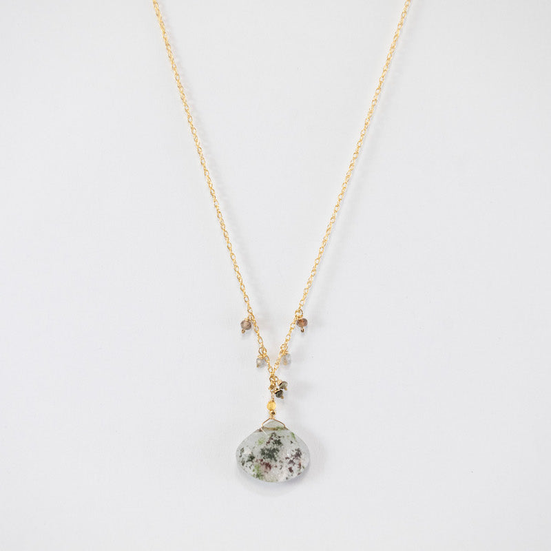 Garden Quartz Raindrop Necklace from Hallie's Comet at Pinch in Northampton, MA