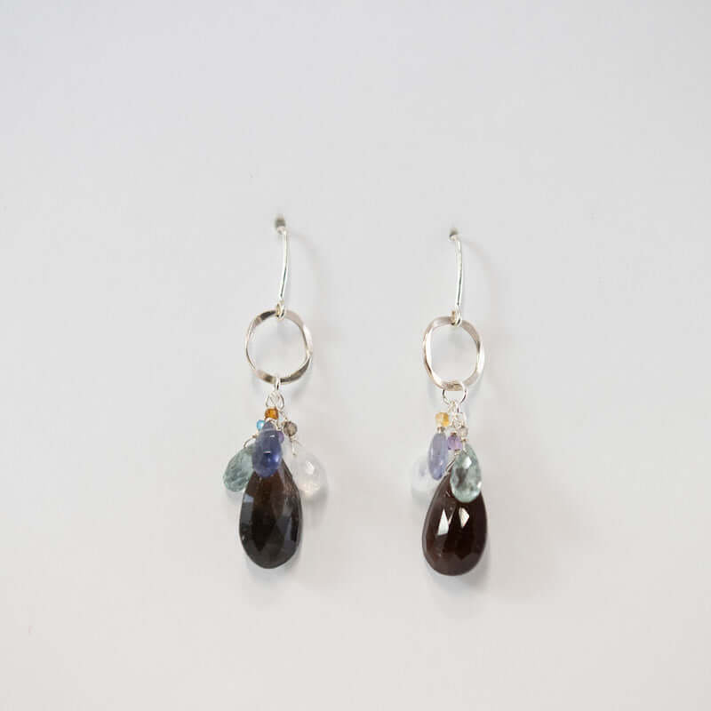 Spessartine Cluster Earrings at PINCH