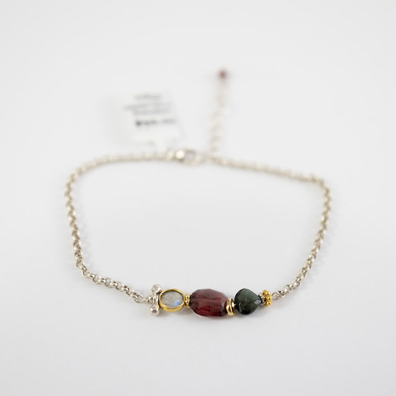Garnet and Moonstone Bracelet from Hallie's Comet at Pinch in Northampton, MA