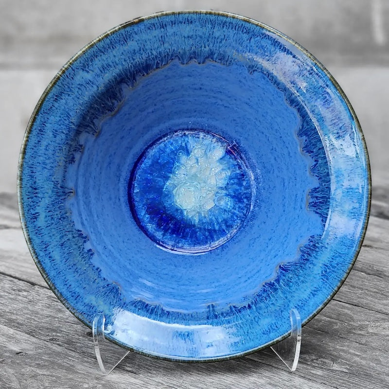 Medium Flared Rim Bowl in Starry Night Glaze from Dock 6 Pottery at Pinch in Northampton, MA