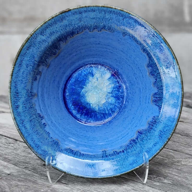 12" Flared Rim Bowl in Starry Night Glaze from Dock 6 Pottery at Pinch in Northampton, MA