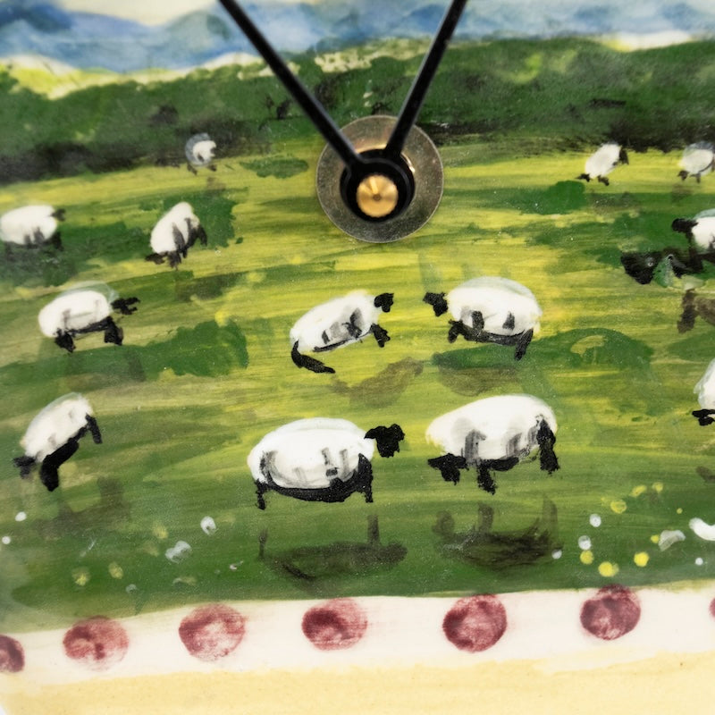 One of a Kind Ceramic Clock #3