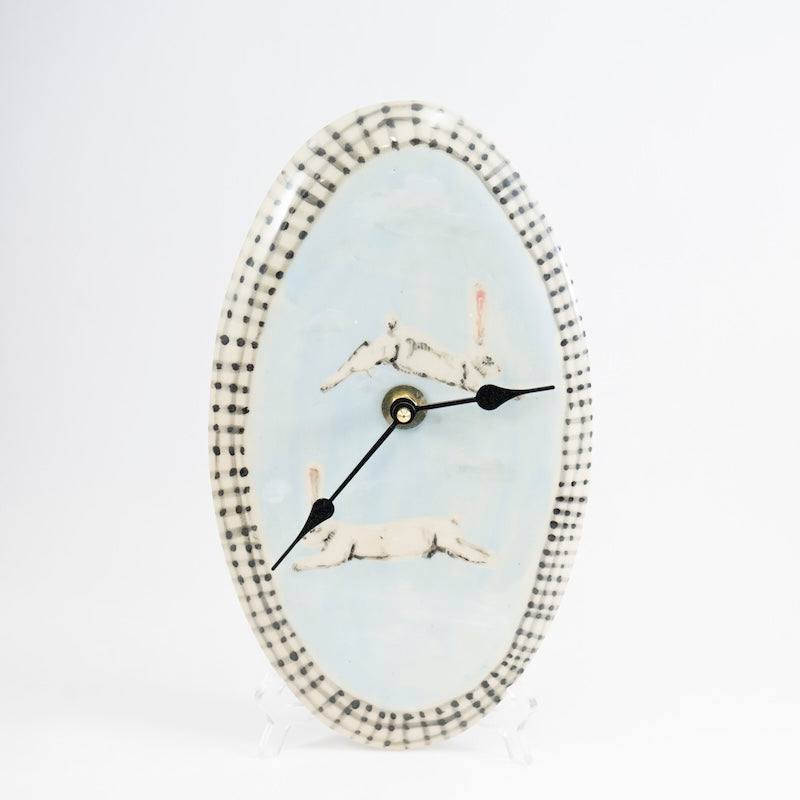 One of a Kind Ceramic Clock #2