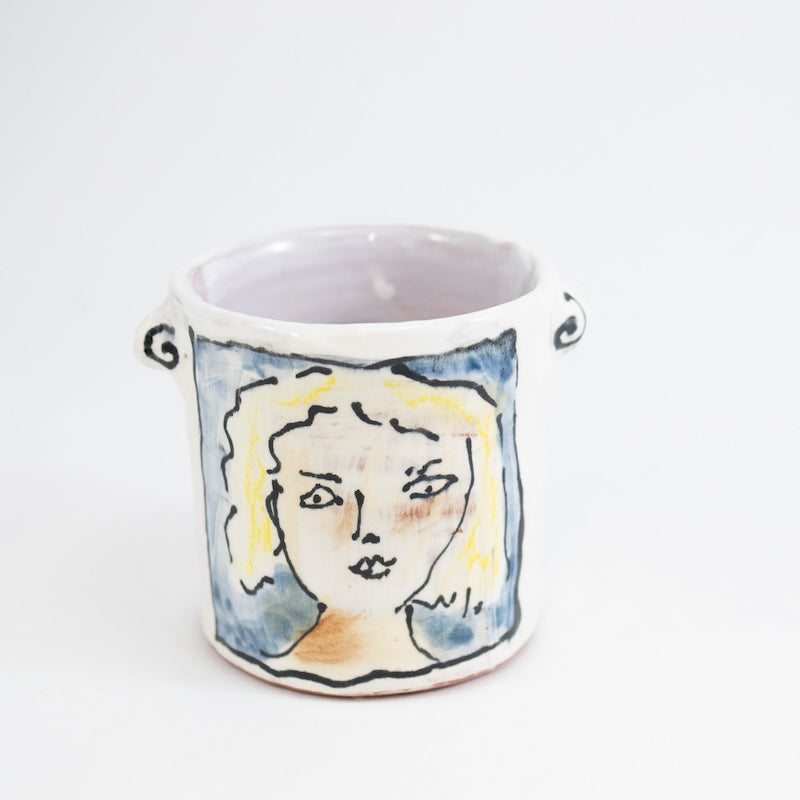 Tumbler with Blonde Haired Woman