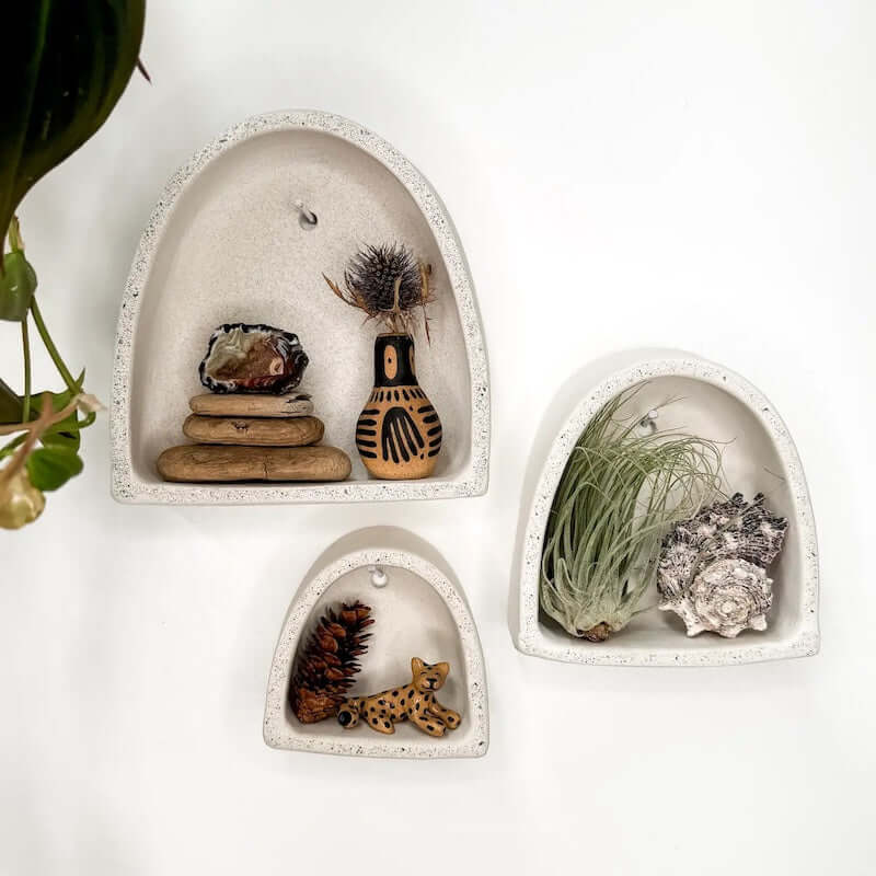 Arch of Inpiration Trio in Stone Cement from The Minimalist Ceramist at Pinch in Northampton, MA