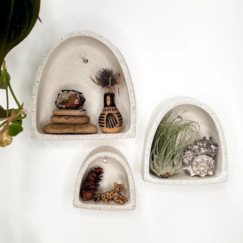 Arch of Inpiration Trio in Stone Cement from The Minimalist Ceramist at Pinch in Northampton, MA