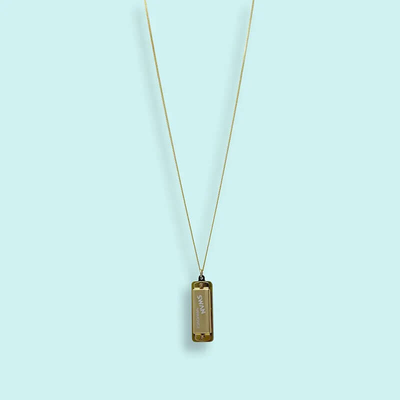 Golden Harmonica Necklace at PINCH