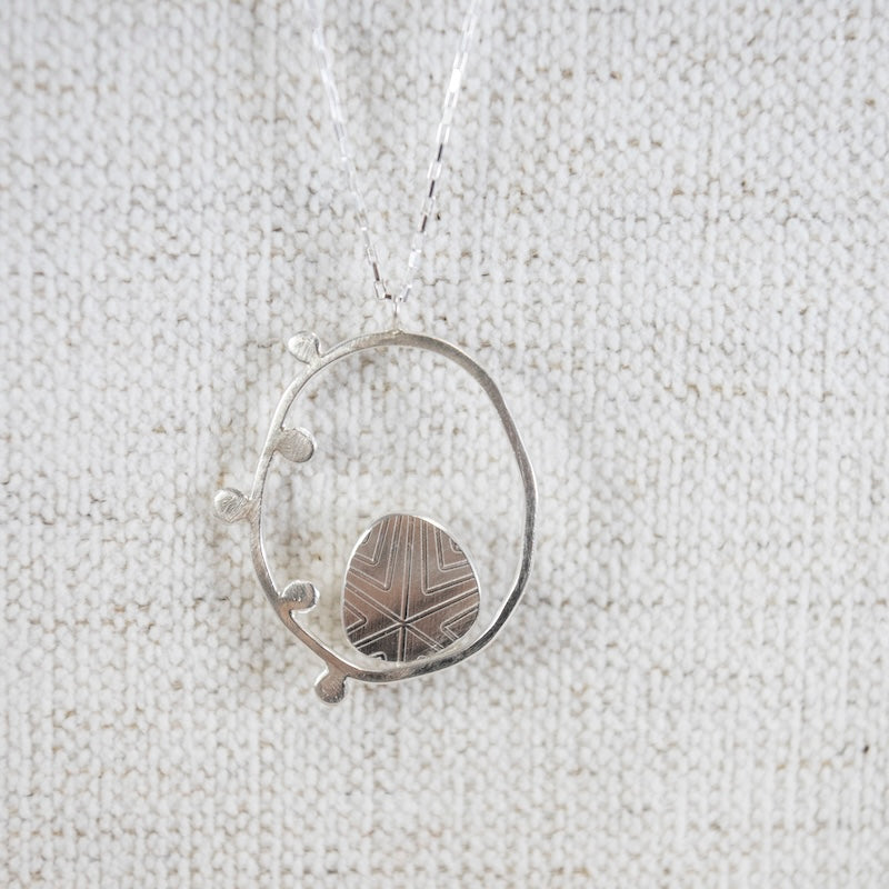 Audubon Necklace with Rainbow Moonstone