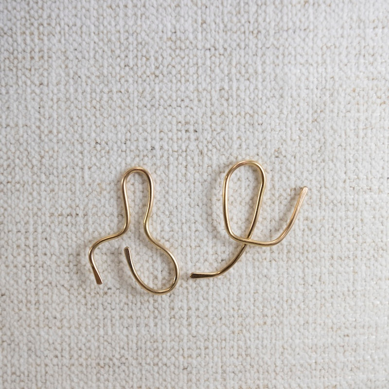Big Squiggles Post Earrings
