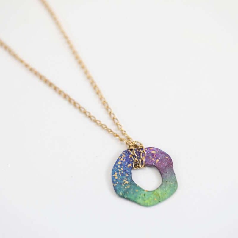 Mancha Necklace in Galaxy Enamel from Sibilia at Pinch in Northampton, MA