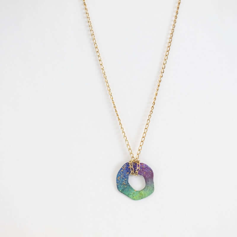 Mancha Necklace in Galaxy Enamel from Sibilia at Pinch in Northampton, MA