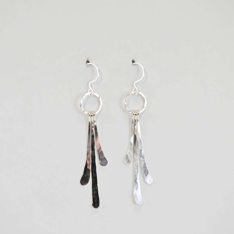 Long Drops Earrings in Sterling Silver at PINCH