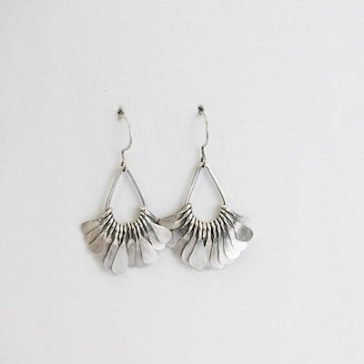 Teardrop Earrings in Oxidized Sterling Silver from Stelzer Metalworks at Pinch in Northampton, MA