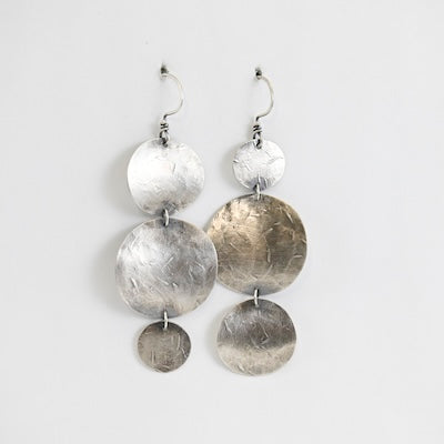 Elissa Earrings in Oxidized Sterling Silver from Stelzer Metalworks at Pinch in Northampton, MA
