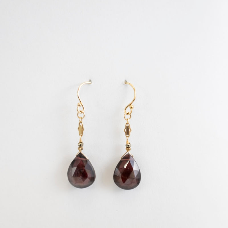 Garnet Drop Earrings from Hallie's Comet at Pinch in Northampton, MA