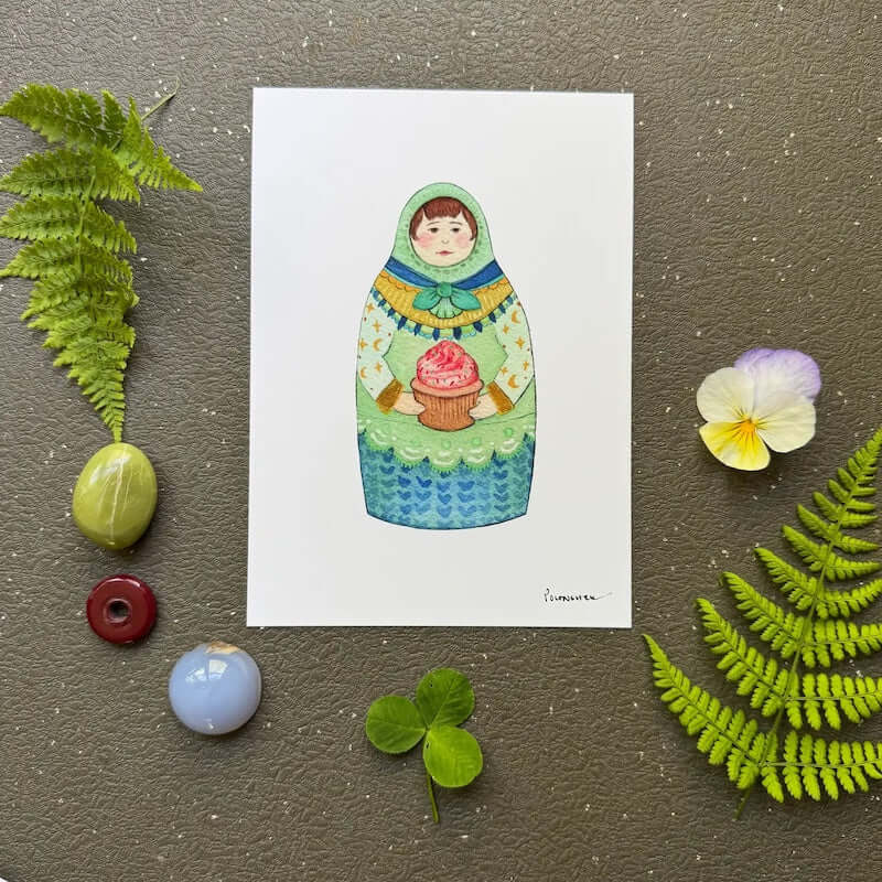 Forest Matron: The Cupcake 5x7 Print from Polanshek of the Hills at Pinch in Northampton, MA