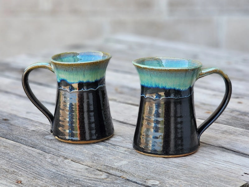 Mug in Black Pearl Glaze from Dock 6 Pottery at Pinch in Northampton, MA