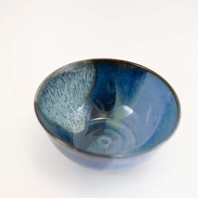 Small Footed Bowl in Sky Glaze