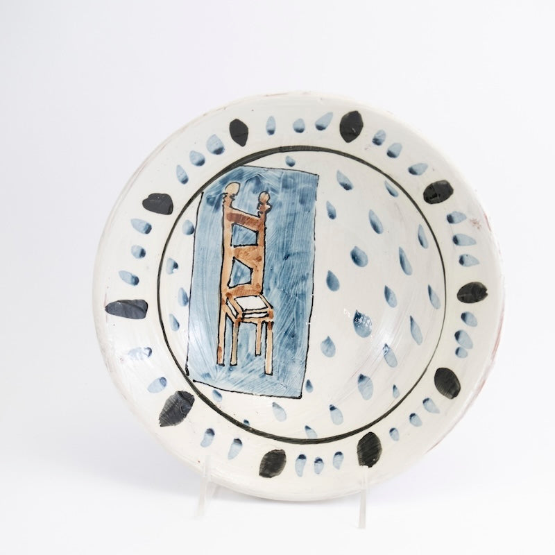 Small Shallow Bowl with Chair from Donna McGee at Pinch in Northampton, MA