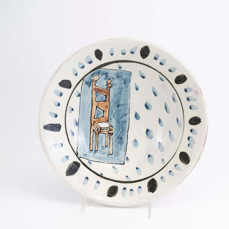 Small Shallow Bowl with Chair from Donna McGee at Pinch in Northampton, MA