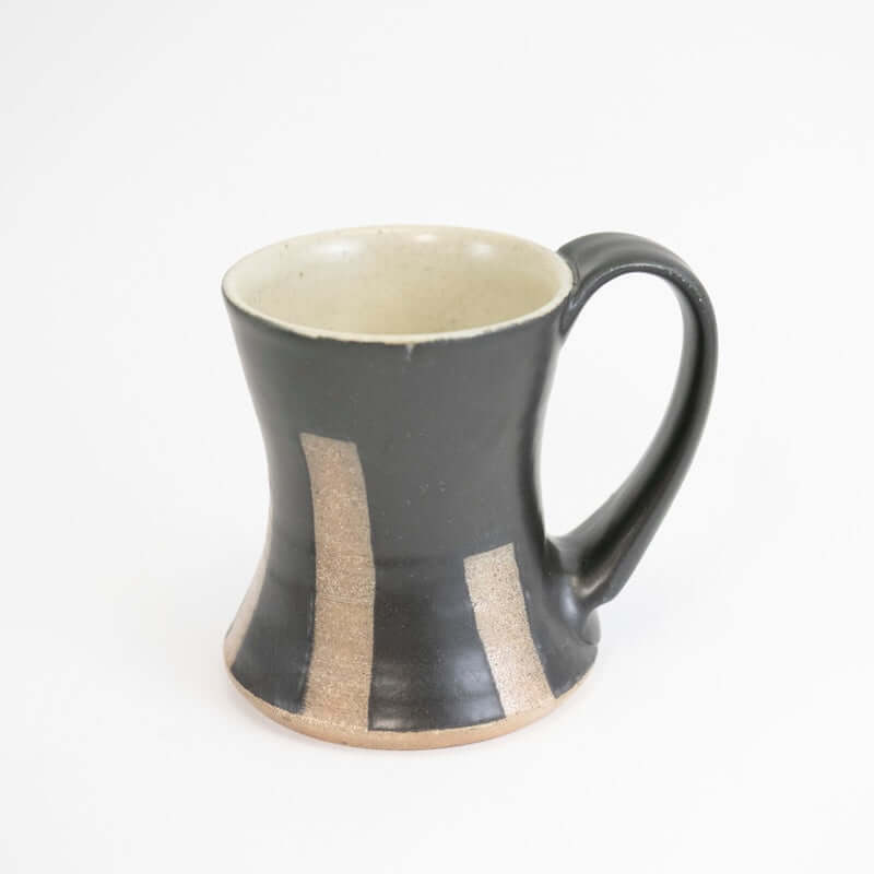 Hourglass Mug with Stripes from Maya Machin at Pinch in Northampton, MA