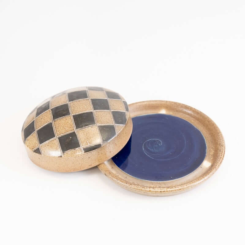 Butter Dish with Checkerboard from Maya Machin at Pinch in Northampton, MA