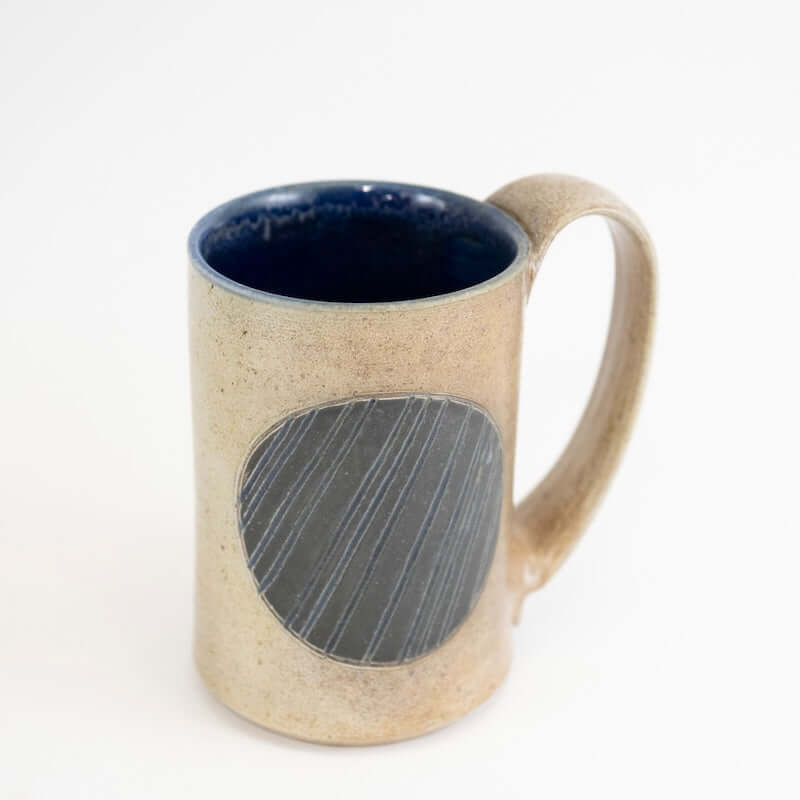 Tall Straight Mug with Circle from Maya Machin at Pinch in Northampton, MA