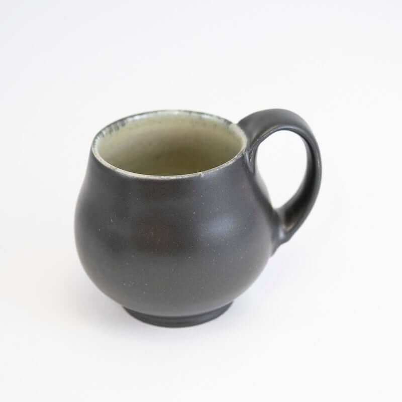 Round Bellied Black Mug from Maya Machin at Pinch in Northampton, MA