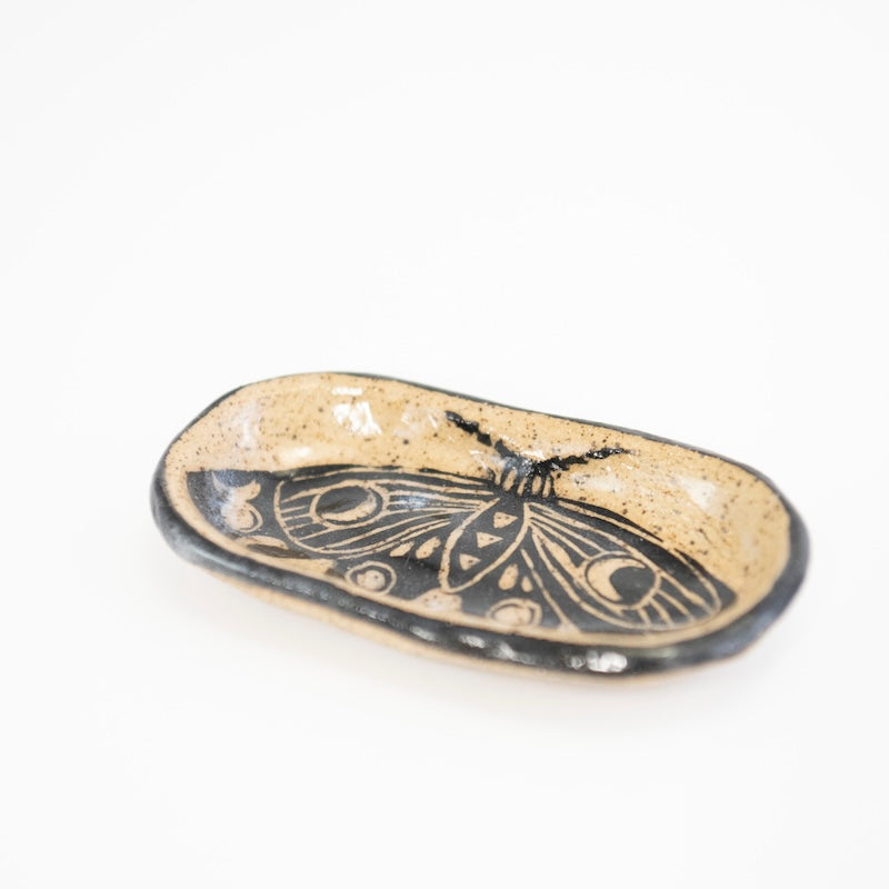 Moth Dish with Moons from Hillary Wilbur Ferro at Pinch in Northampton, MA