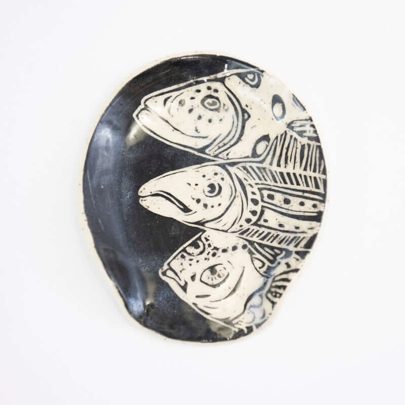 Spoon Holder with 3 Fish from Hillary Wilbur Ferro at Pinch in Northampton, MA