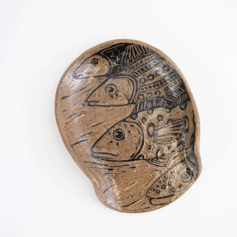 Spoon Holder with 4 Fish from Hillary Wilbur Ferro at Pinch in Northampton, MA