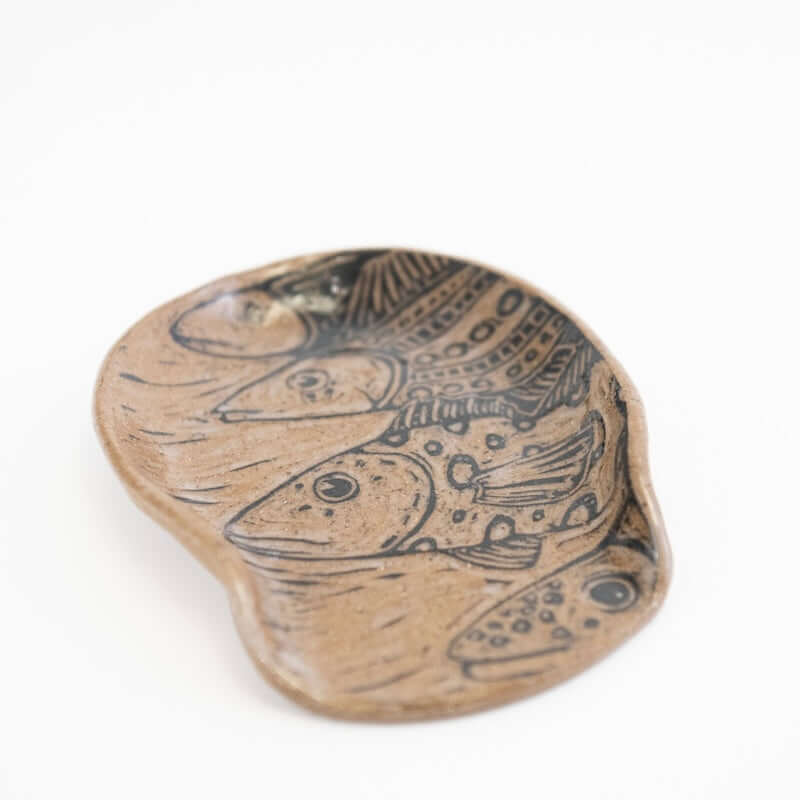 Spoon Holder with 4 Fish from Hillary Wilbur Ferro at Pinch in Northampton, MA