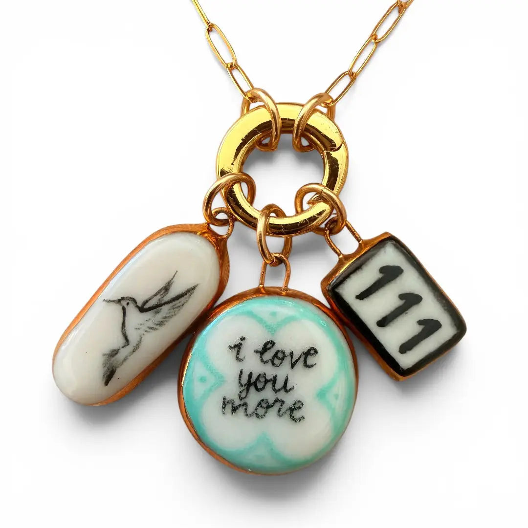 I Love You More Circle Charm