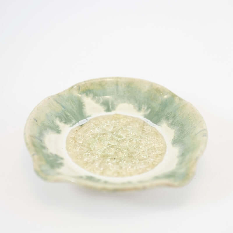 Ripple Dish in Fern Glaze from Dock 6 Pottery at Pinch in Northampton, MA