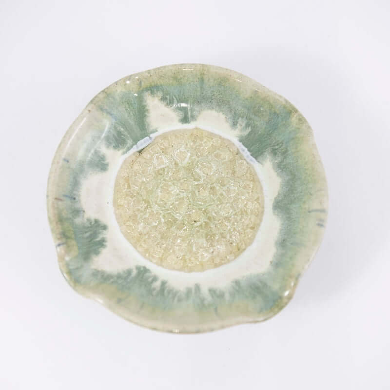 Ripple Dish in Fern Glaze from Dock 6 Pottery at Pinch in Northampton, MA