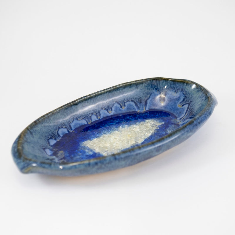 Butter Dish in Starry Night Glaze from Dock 6 Pottery at Pinch in Northampton, MA