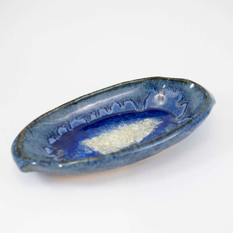 Butter Dish in Starry Night Glaze from Dock 6 Pottery at Pinch in Northampton, MA