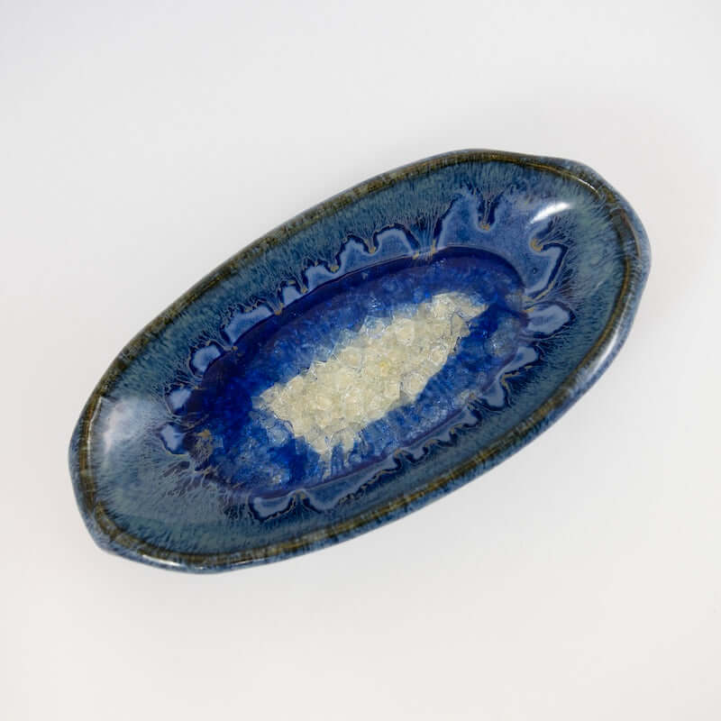Butter Dish in Starry Night Glaze from Dock 6 Pottery at Pinch in Northampton, MA