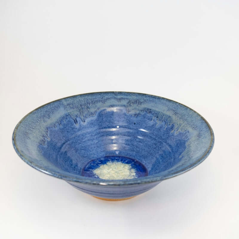 Blue Flared Rim 14" Bowl at PINCH