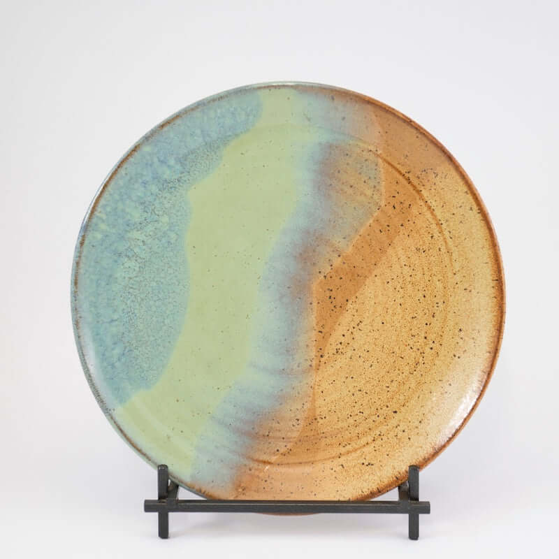 Large Plate in Forest Glaze from Joy Friedman at Pinch in Northampton, MA